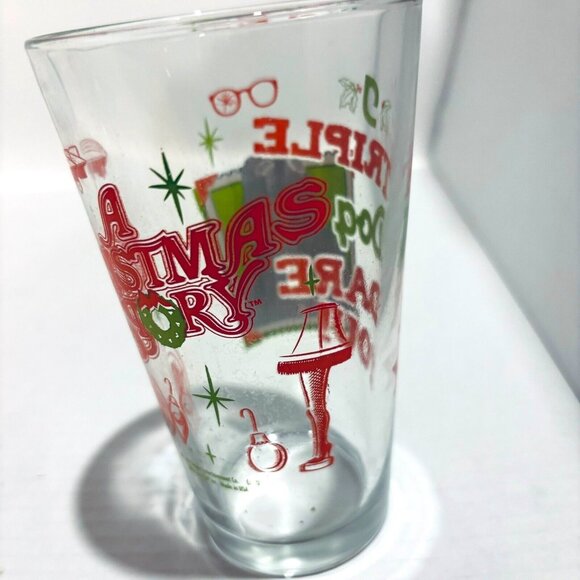 A CHRISTMAS STORY Movie Three 16oz Pint Drink Glasses. I Triple Dog Dare You! - Picture 10 of 11